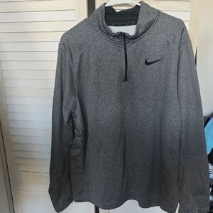Nike Charcoal Gray Quarter-Zip Top